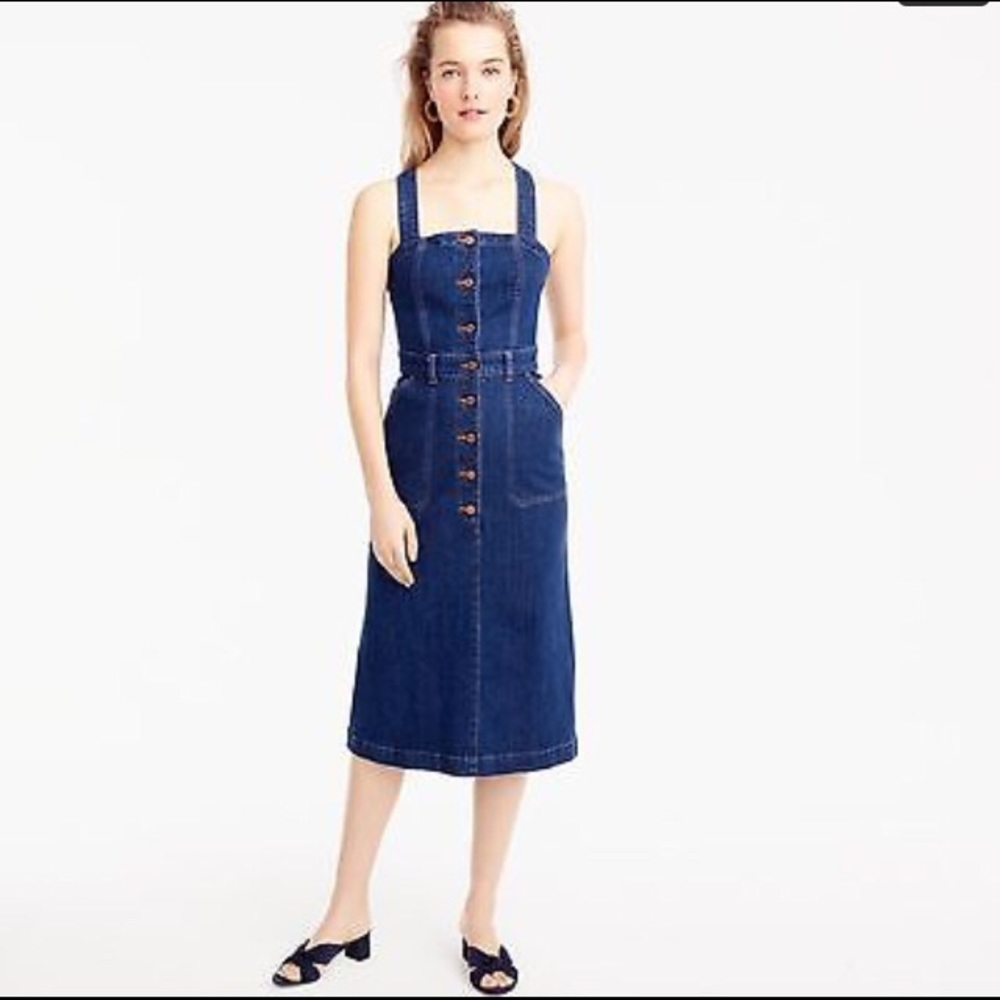 J crew Denim Apron Dress